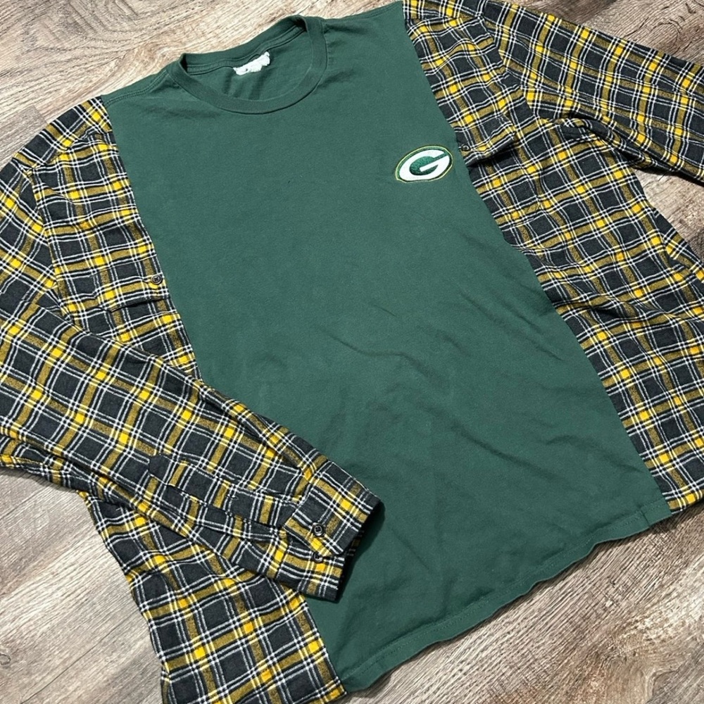 Greenbay packer reworked flannel